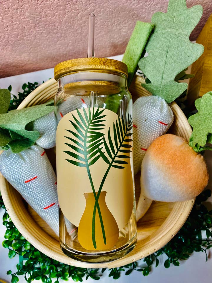 Plant Glass Cup for wholesale by Handmade by Jamila