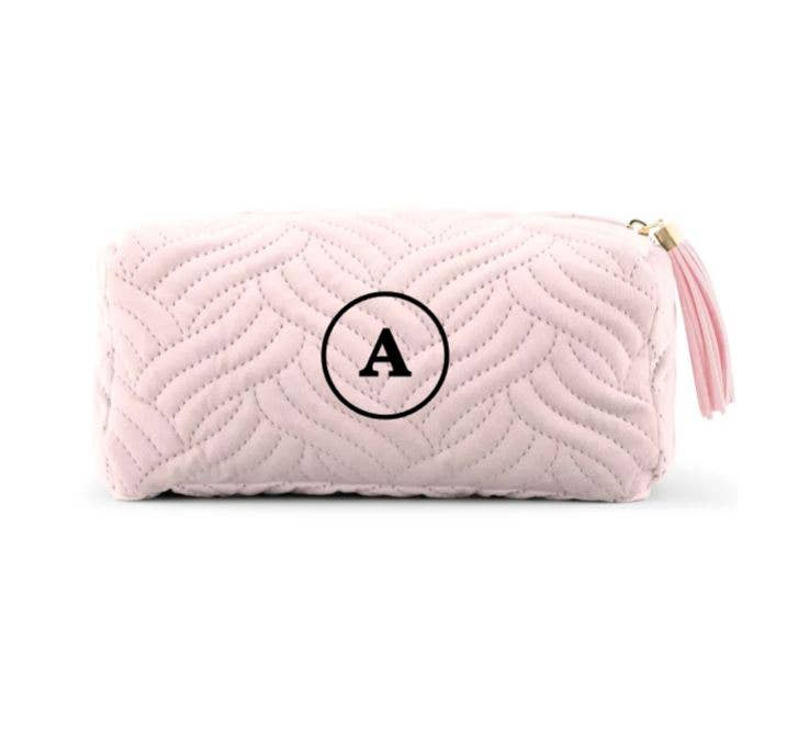 Weddingstar Inc. - Vendita all'ingrosso Borsa per trucchi/cosmetici - Borsa per trucco trapuntata piccola in velluto personalizzata - 5 colori disponibili10