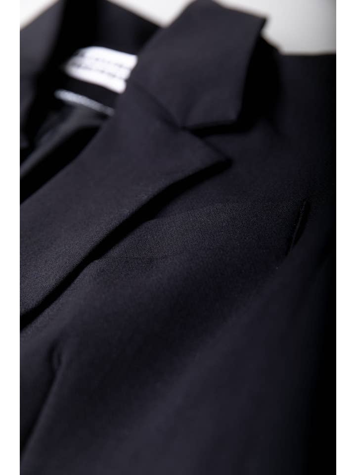 Jesra Fringe Blazer | Black for wholesale on Faire5