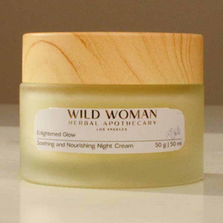 Enlightened Glow Night Cream | Soothing & Nourishing for wholesale by Wild Woman Herbal Apothecary