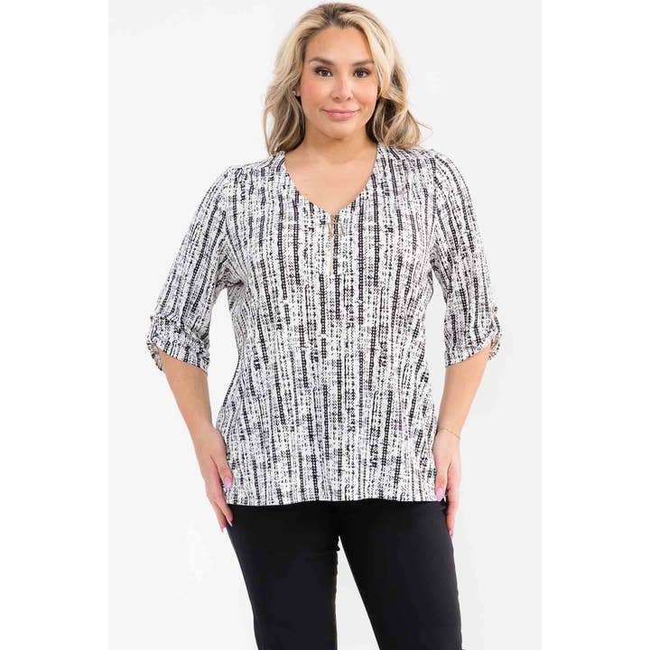 PLUS SQUARE ZIPPER SHIRT for wholesale by Perseption