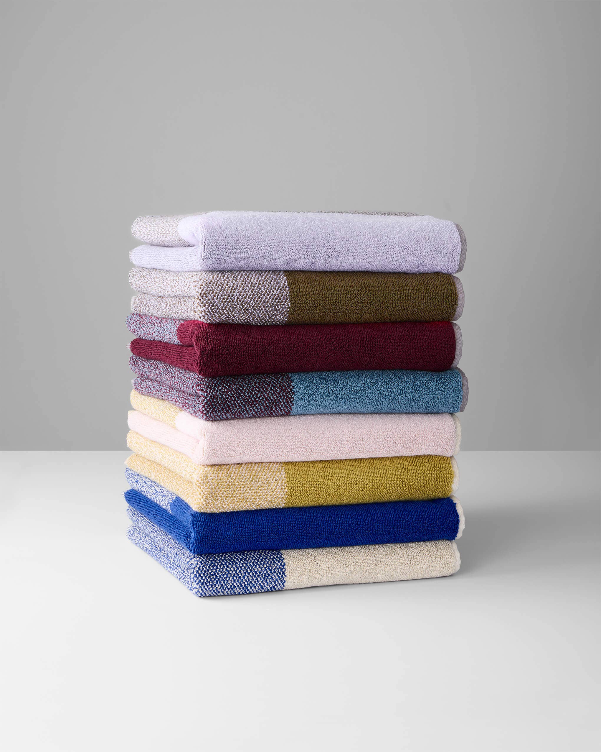 Handdoeken Set Blend Green Lilac (2 st.) for wholesale on Faire9