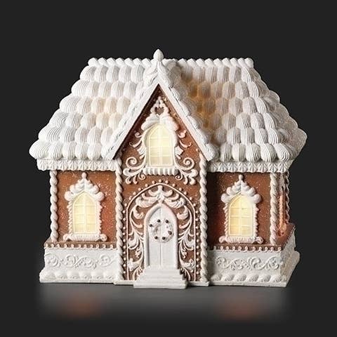 Lighted Gingerbread House with Frosting Roof for wholesale by Roman