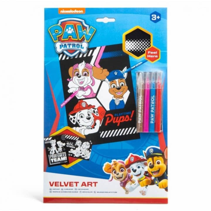 Paw Patrol Velvet Art Set for wholesale by Kids Party Craft
