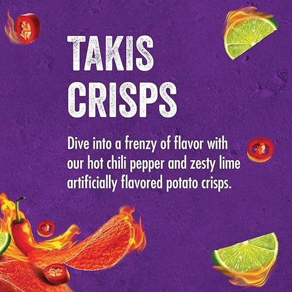 I Got Your Candy - Wholesale Chips - Takis Fuego Crisps 5.5oz - 15ct4