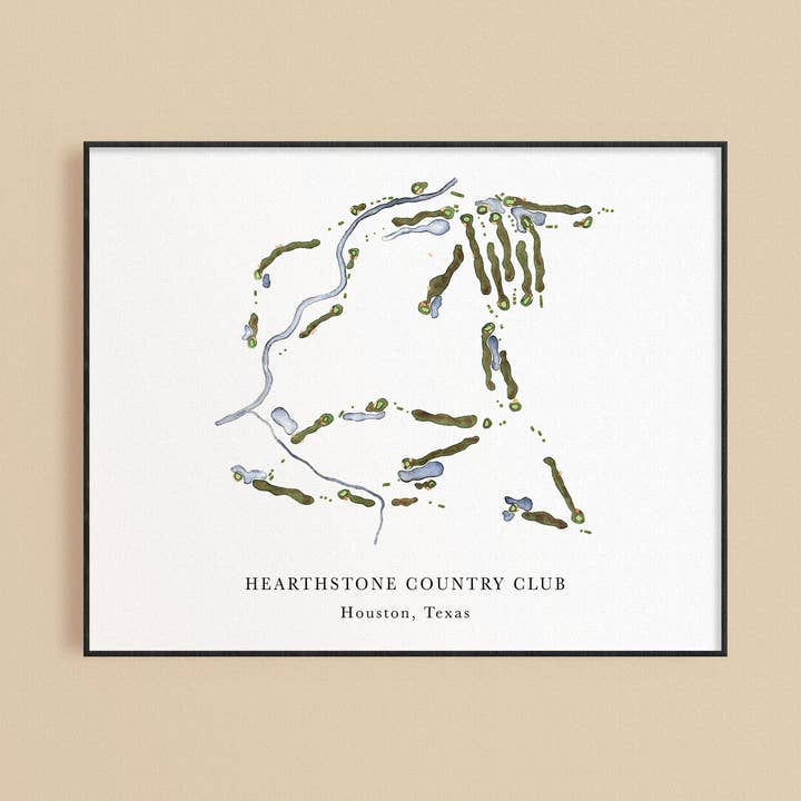 Hearthstone Country Club Golf Print for wholesale by ally aiken design