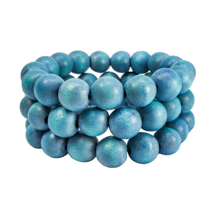 3 Strand Blue Bracelet for wholesale by Status Collections