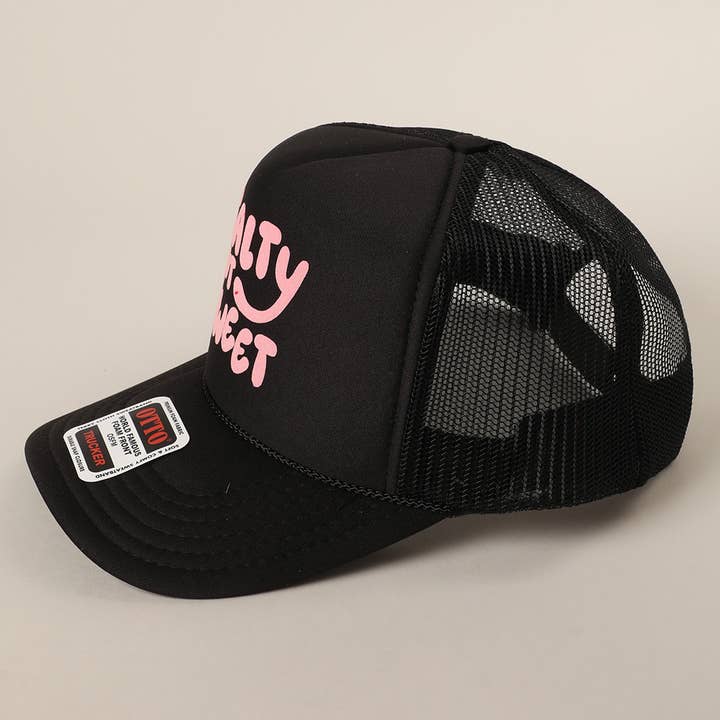 Fashion City – wholesale Truckerkeps – Unisex – Saltig men Söt Textlogotyp Tryckt Mesh Back Truckerkeps2