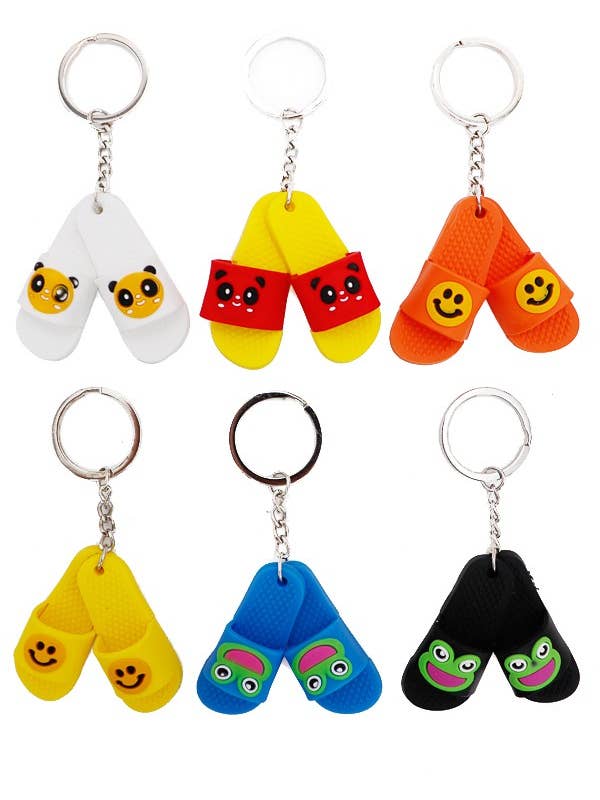 Emoji Slides Sandal Keychain for wholesale by Cap Zone