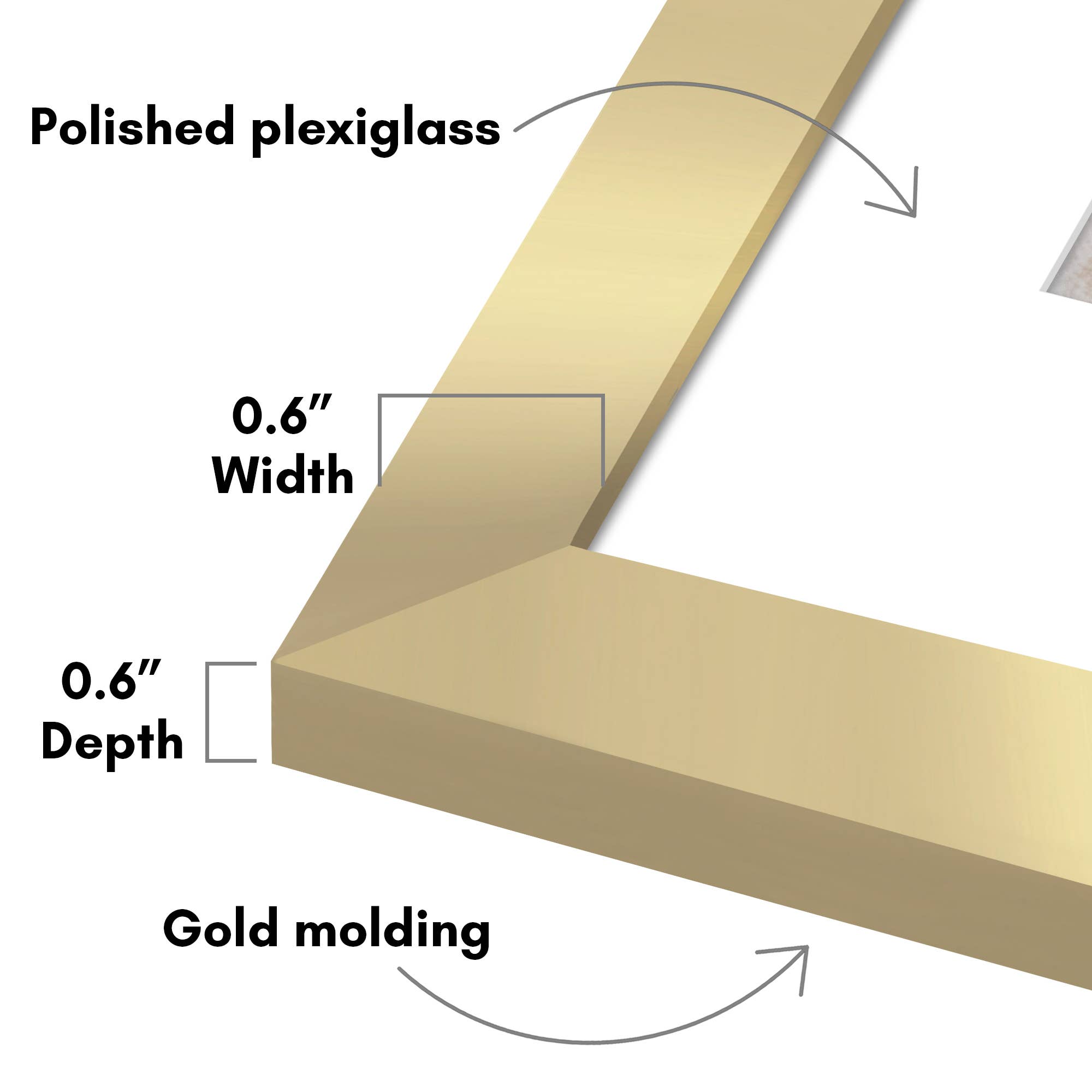 Americanflat - Wholesale Picture Frame - Americanflat 5 Pack Picture Frames With Mat Plexiglass Cover70