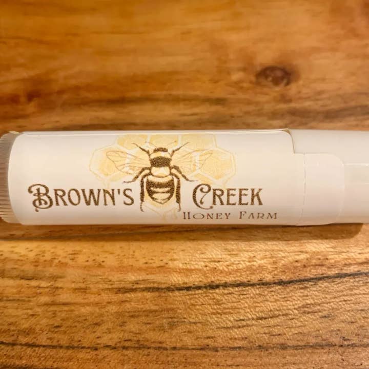 Brown's Creek Honey Farm - Wholesale Lip Balm - Beeswax Peppermint & Vitamin E Lip Balm0