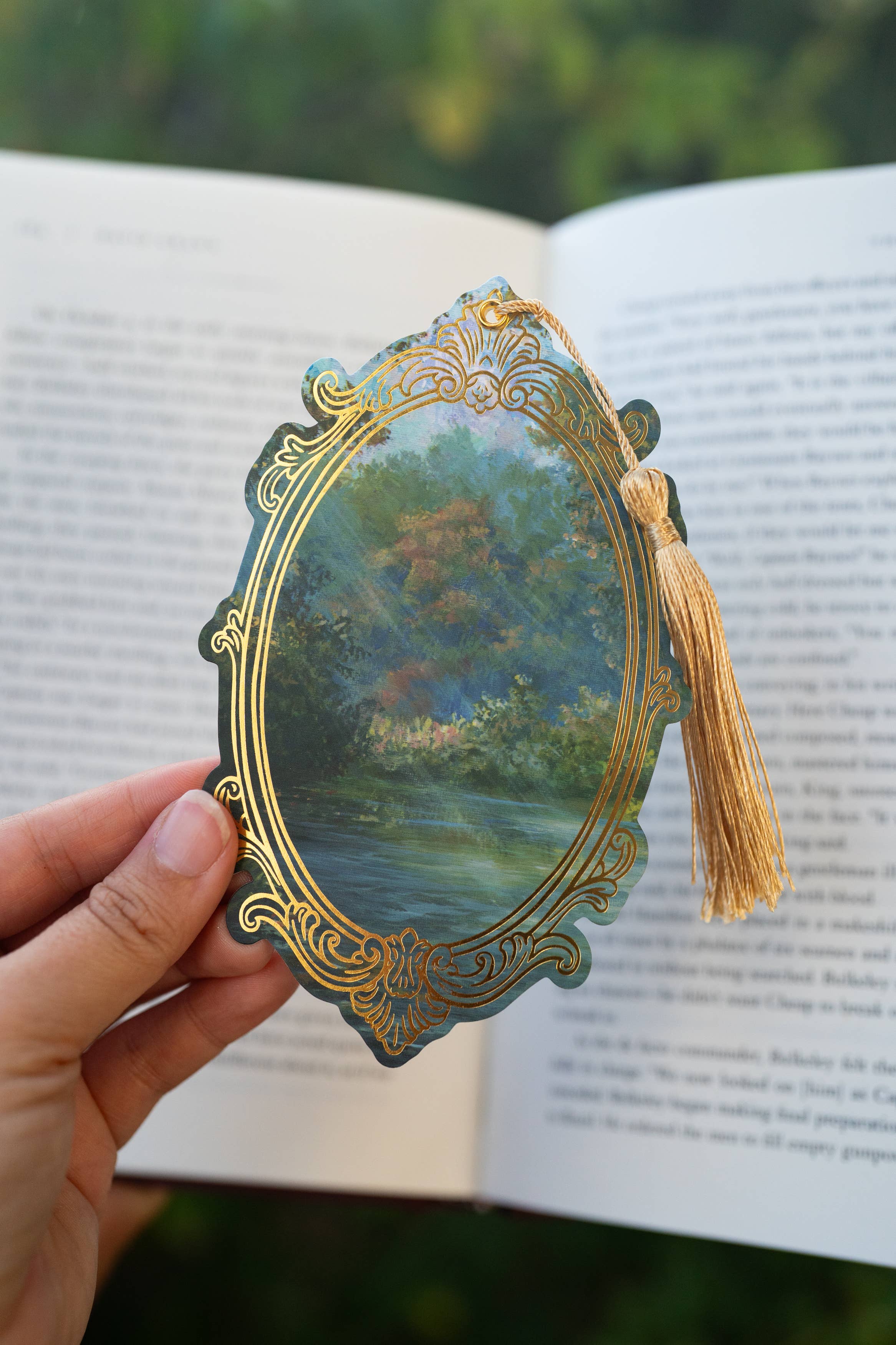 The Bookish Atelier - Wholesale Bookmark - The Dreamlit Pond Foil Bookmark | Bookish Romantasy0