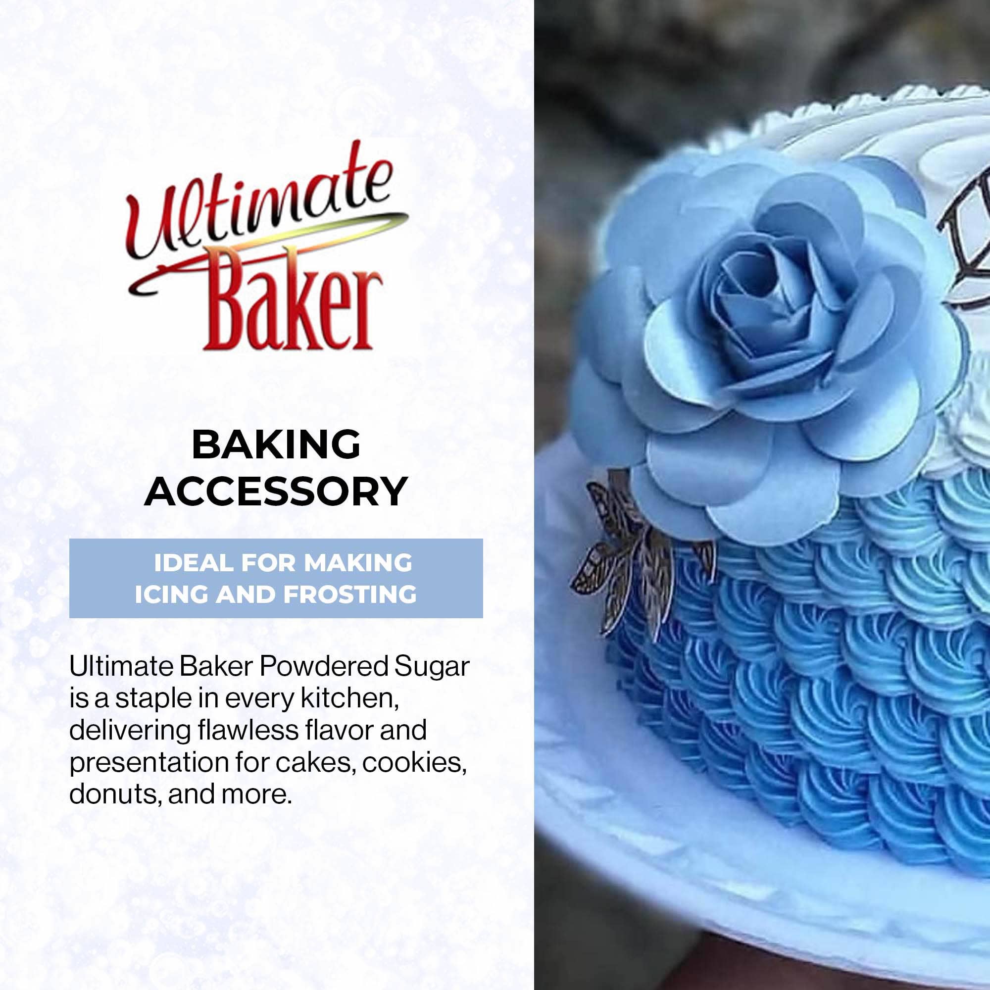 Ultimate Baker - Wholesale Sugar/Sweetener - Ultimate Baker Blue Powdered Sugar (1x1lb) 2