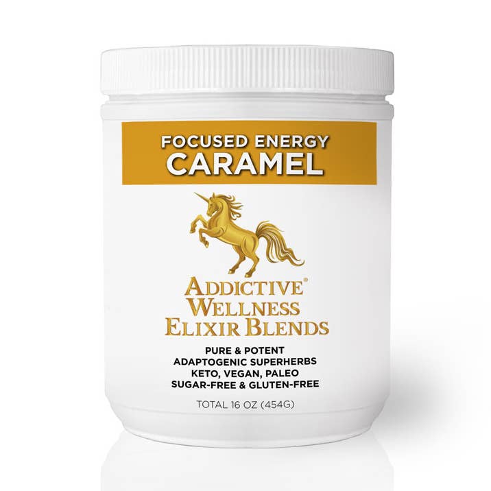 Caramel Elixir Blends | Adaptogenic, Sugar-Free, Functional for wholesale by Addictive Wellness