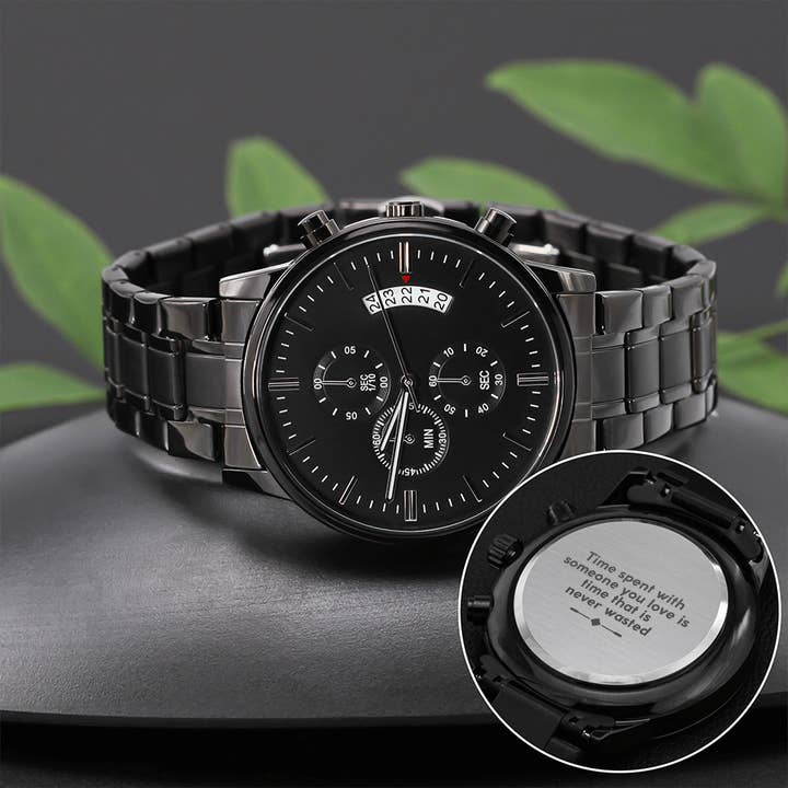 Lavender Roses - Wholesale Wrist Watch - Men's - Engraved Watch for Men