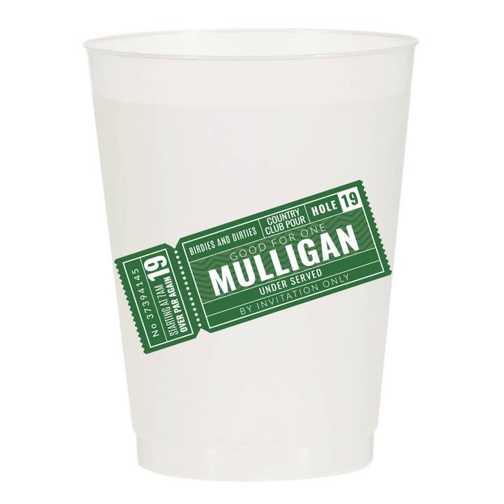 Mulligan Frosted Cups- Masters for wholesale by Sip Hip Hooray