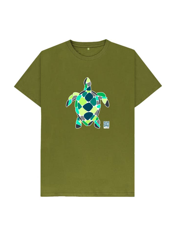 T-shirt tortue verte pour enfant pour la vente par Dodo & Pals