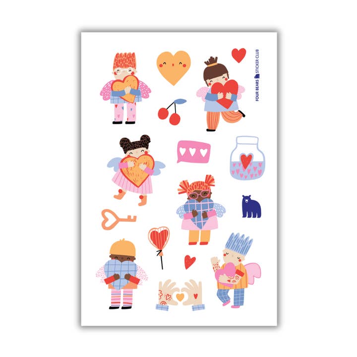 Cupids Crew für den Großhandel von Four Bears Sticker Club