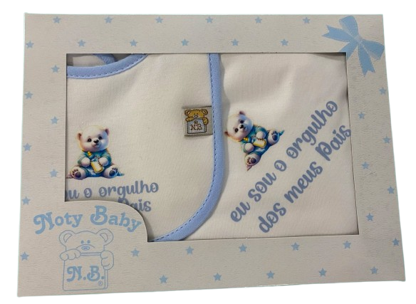 Noty Baby - Wholesale Embroidery/Cross Stitch Supplies - 100% cotton diaper and bib sets Parents' Pride0
