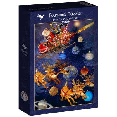 1000 Piece Puzzle - Santa Claus Is Arriving! for wholesale by Bluebird Puzzle