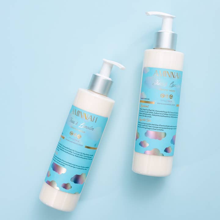 AMINNAH - Wholesale Body Wash/Shower Gel - Eczema (Shea & Lanolin) Gentle Cleanser0
