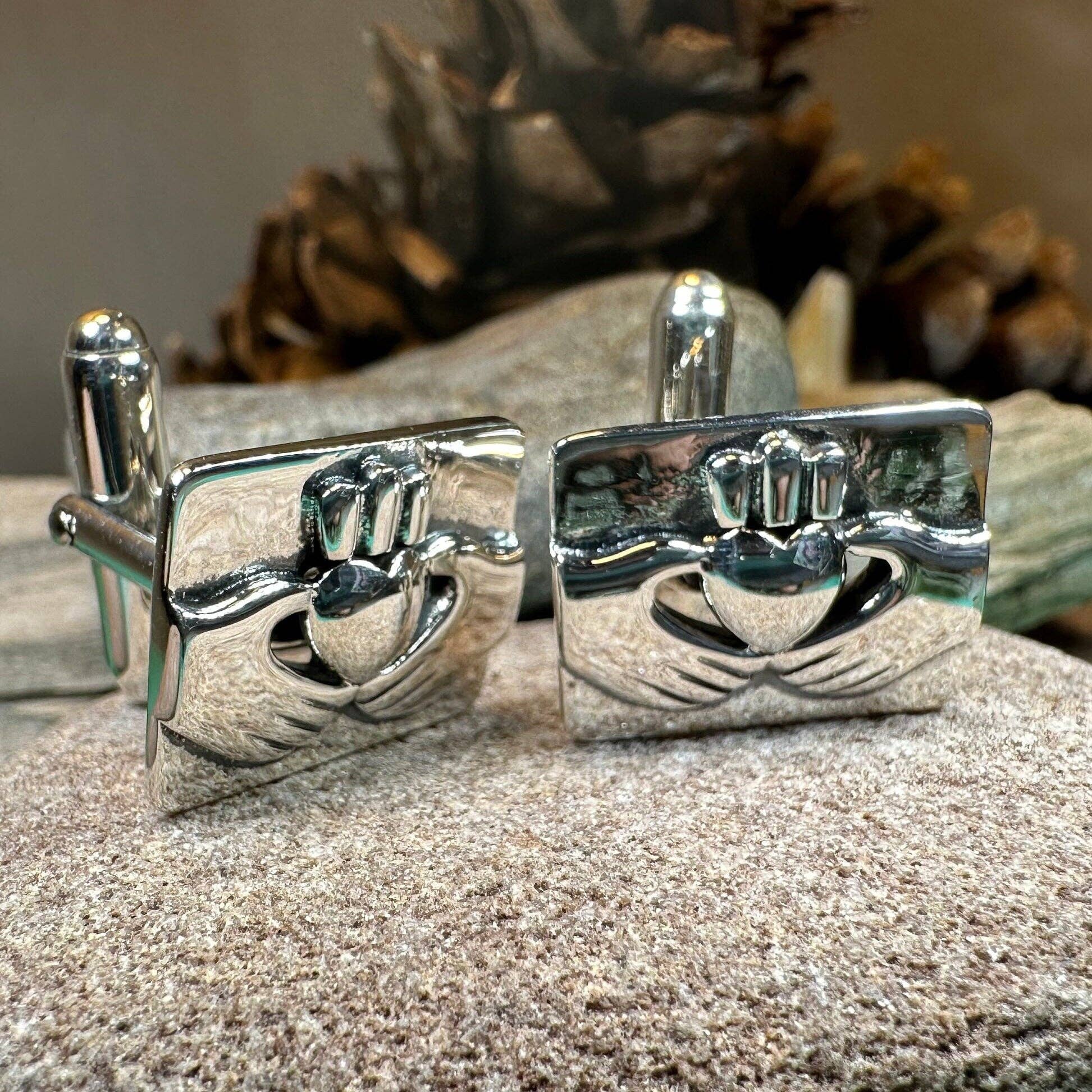 Celtic Crystal Designs Jewelry & Gifts - Wholesale Cufflinks - Traditional Claddagh Cuff Links4