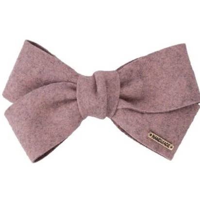 Arco/pressa de cabelo artesanal de tecido macio rosa por atacado de Fleur de lys collections