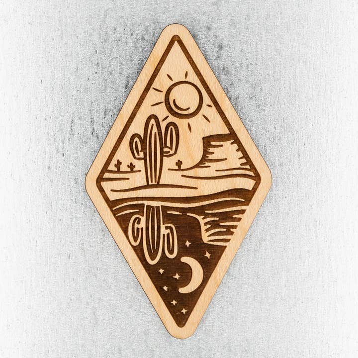 Steamer Lane Design - Wholesale Magnet - Day and Night Desert Magnet