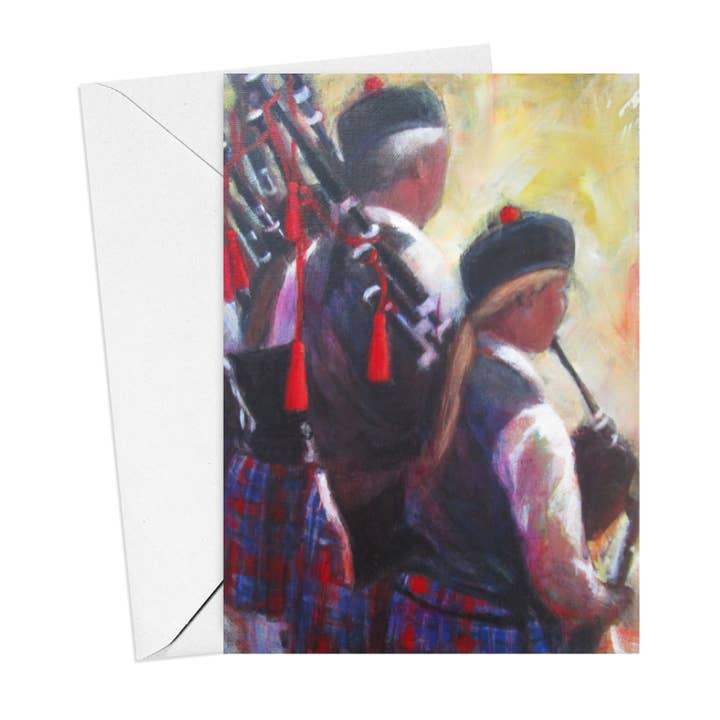 Sounds Like Summer - Biglietto di auguri artistico scozzese per la vendita all'ingrosso da parte di Highland Spirit Art