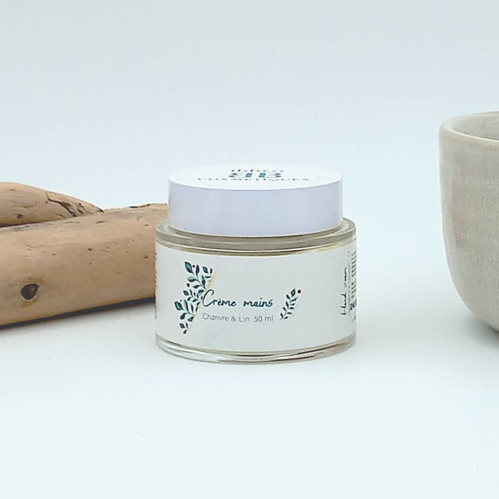 Crème main, lin et chanvre pour la vente par Ibbeo Cosmétiques
