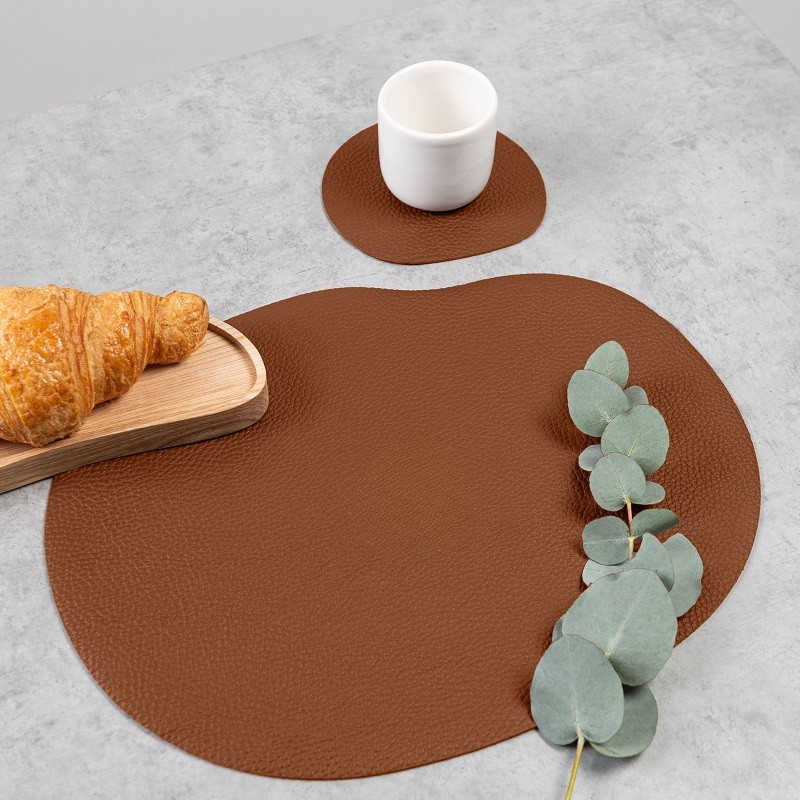 NAMUOS - Wholesale Placemat - Leather placemat, coaster MILLSTONES4