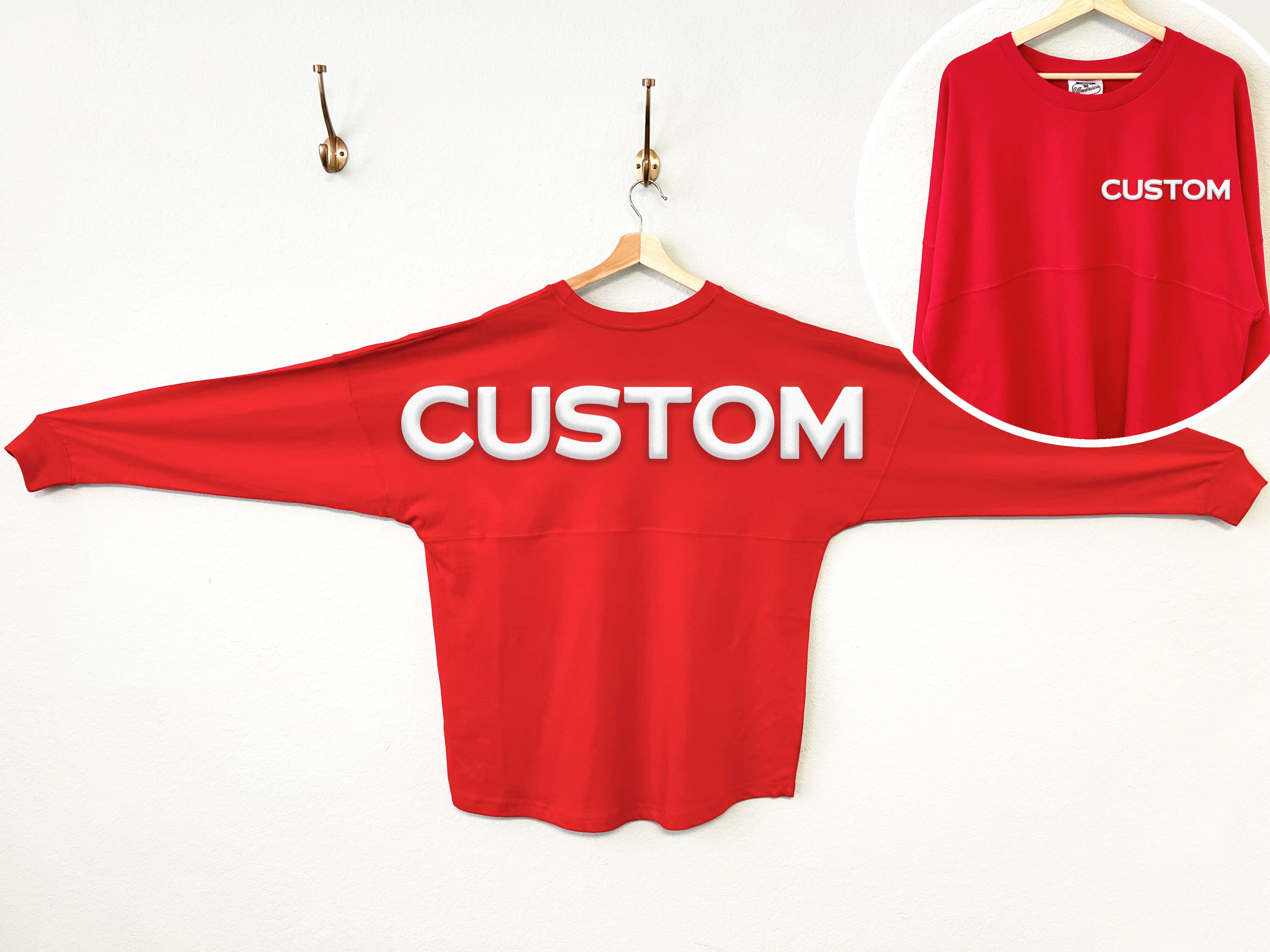 Nobullwoman Apparel - Wholesale Graphic Sweatshirt - Women's - CUSTOM PUFF PRINT Long Sleeve Jersey Tee Oversize Back Print9