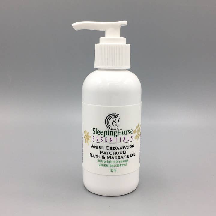 Bath & Massage Oil · Anise, Cedarwood & Patchouli for wholesale by Sleeping Horse Essentials