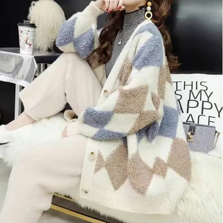 Serenity Collective - Wholesale Cardigan - Women's - Color Blocking Cardigan 2