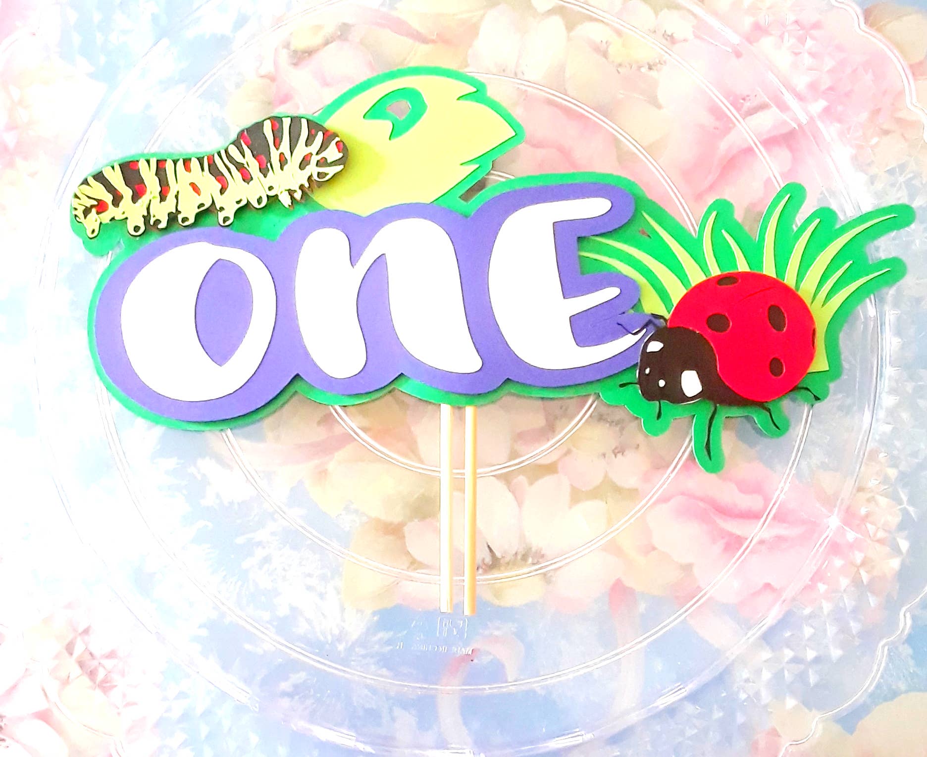 Dream Events in Paper – wholesale Cake/cupcake topper – Bug Themed Cake Topper3