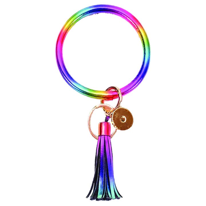 Key Ring- Rainbow for wholesale by True North Coolers