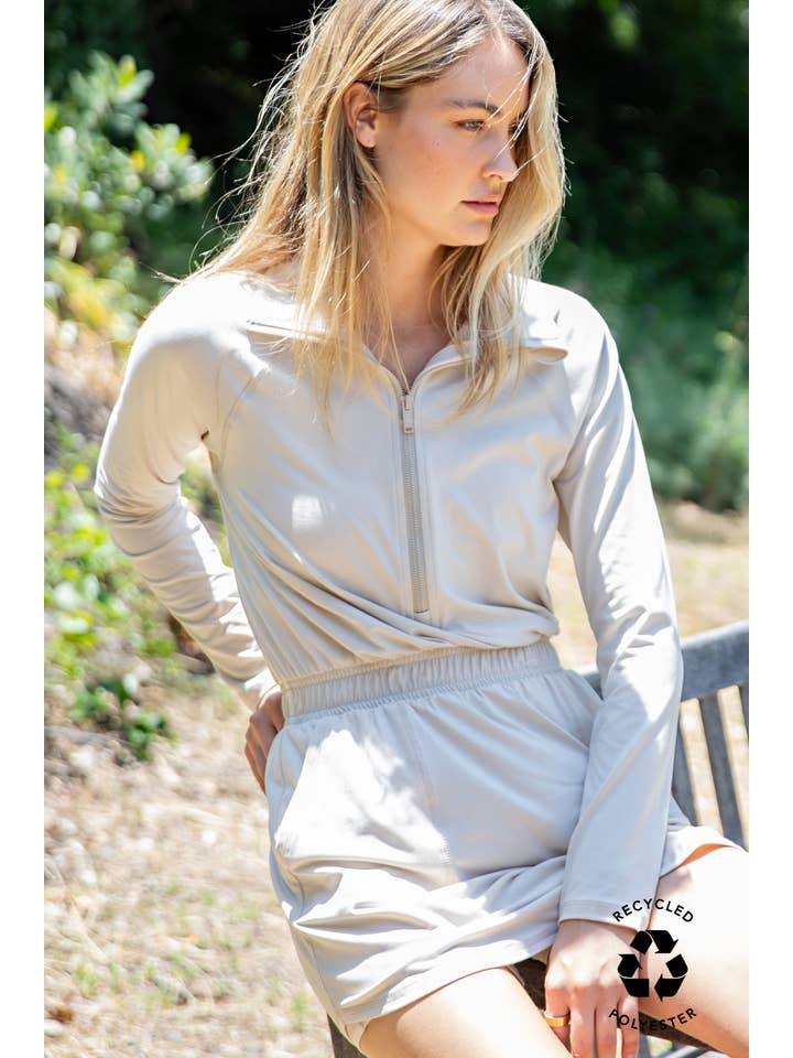 Rae Mode - Wholesale Athletic Skirt - Women's - BUTTER SOFT QUARTER ZIP ROMPERSKIRT26