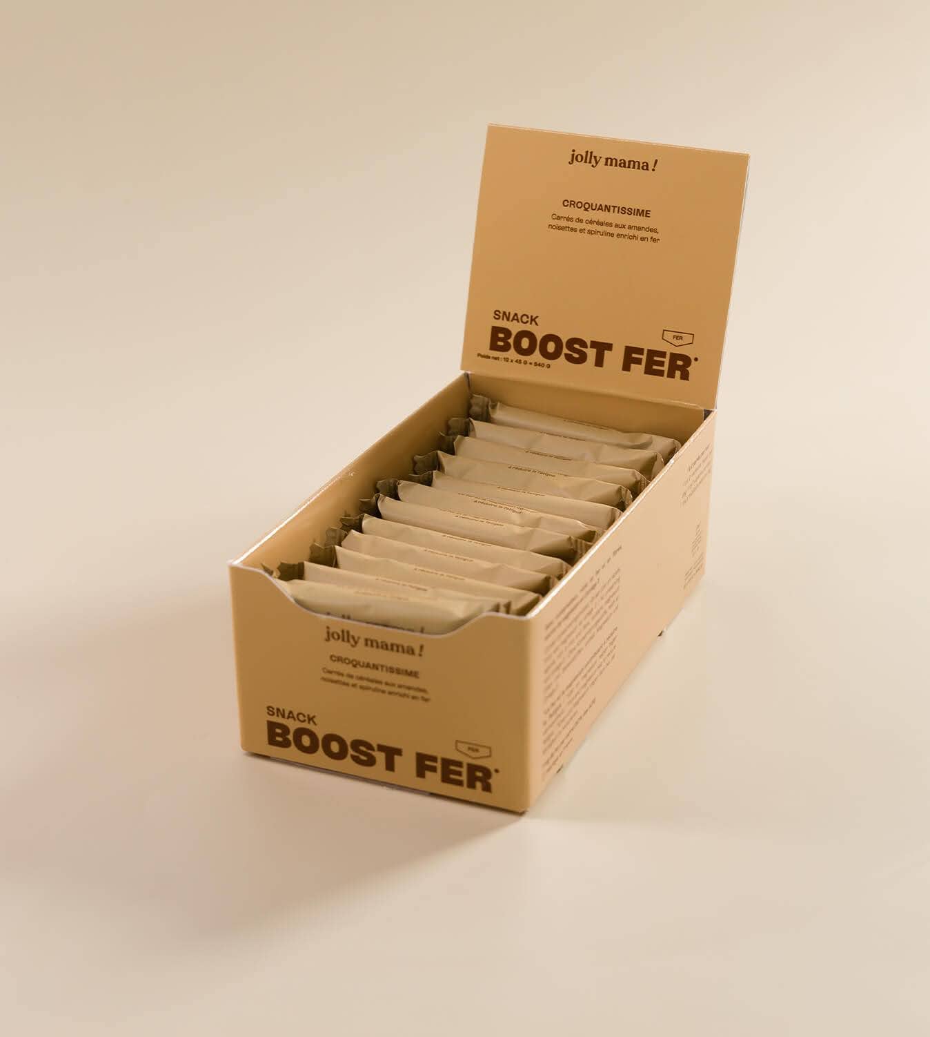 JOLLY MAMA - Wholesale Snack Bar - Snack Boost Iron x 12 gluten-free bars1