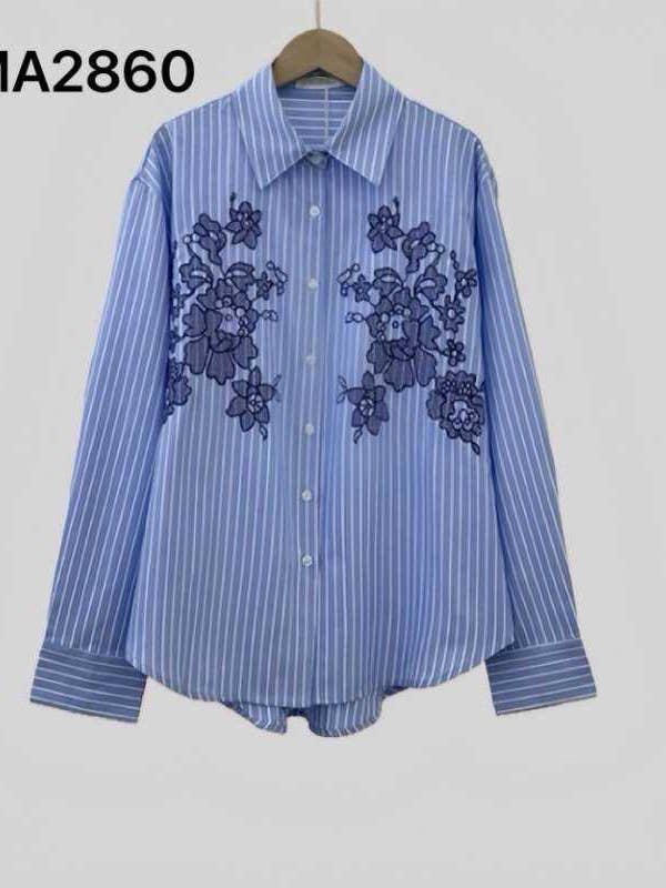 STRIBET BOMULDSSKJORTE for engroshandel hos SWEET MAGIC MODA Y COMPLEMENTOS