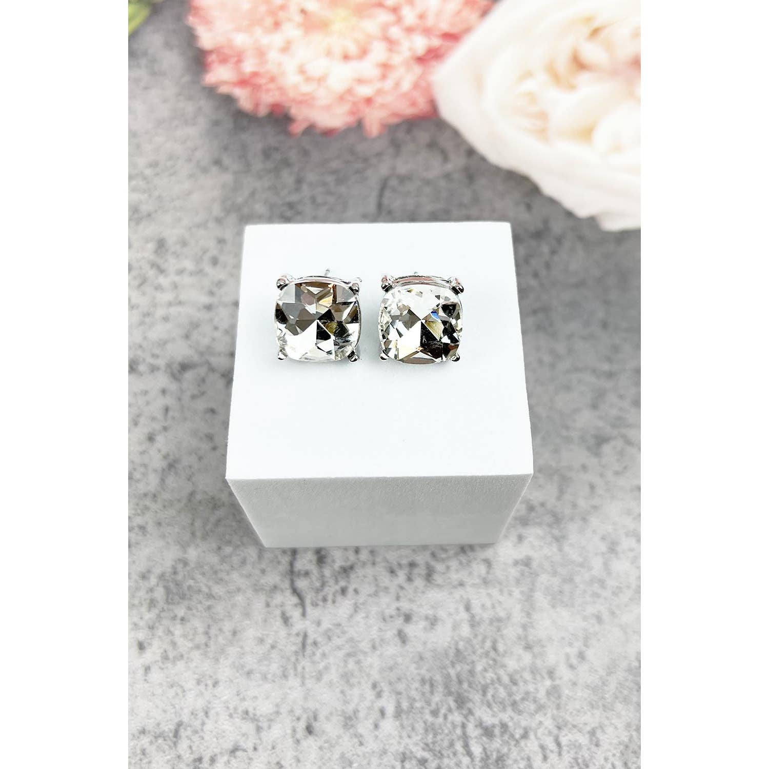 JHP Collection - Wholesale Stud/Post Earrings - VARIETY COLORS OF SEMI PRECIOUSGLASS POST EARRINGS5