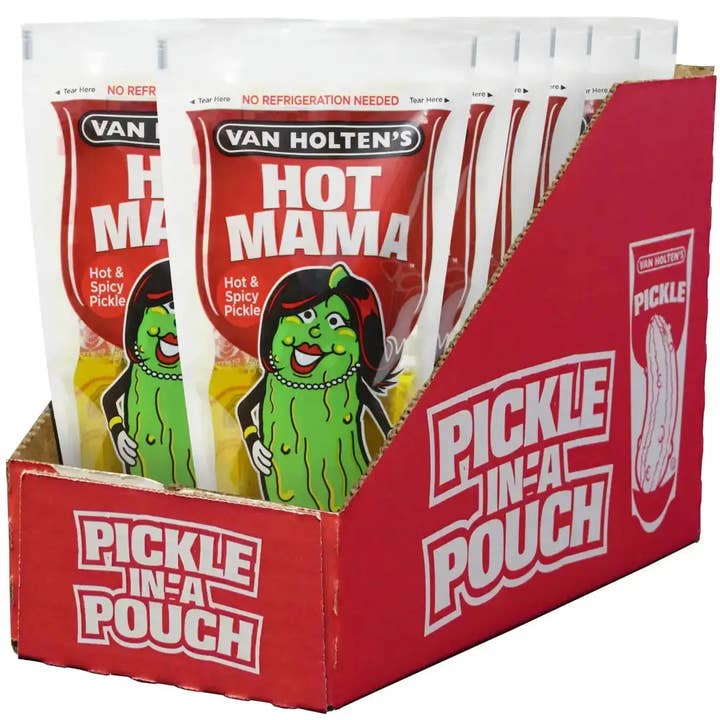 Echo Sales Canada - Wholesale Pickled Vegetables - Van Holten's Hot Mama Pickles in a pouch 12ct