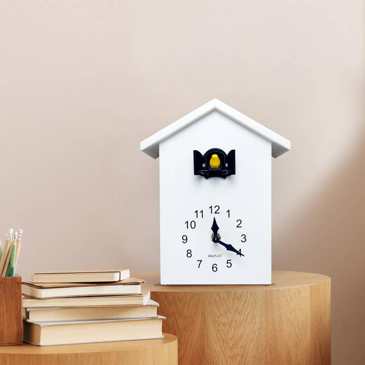 Walplus - Wholesale Wall Clock - White Cuckoo Clock - Yellow Window2