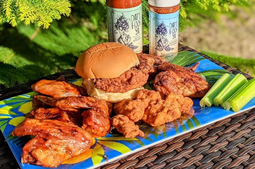 Hook'Ya - Wholesale Hot Sauce - Dat'l Hook Ya Sauce- 12oz Datil Pepper Sauce Sugar Free10