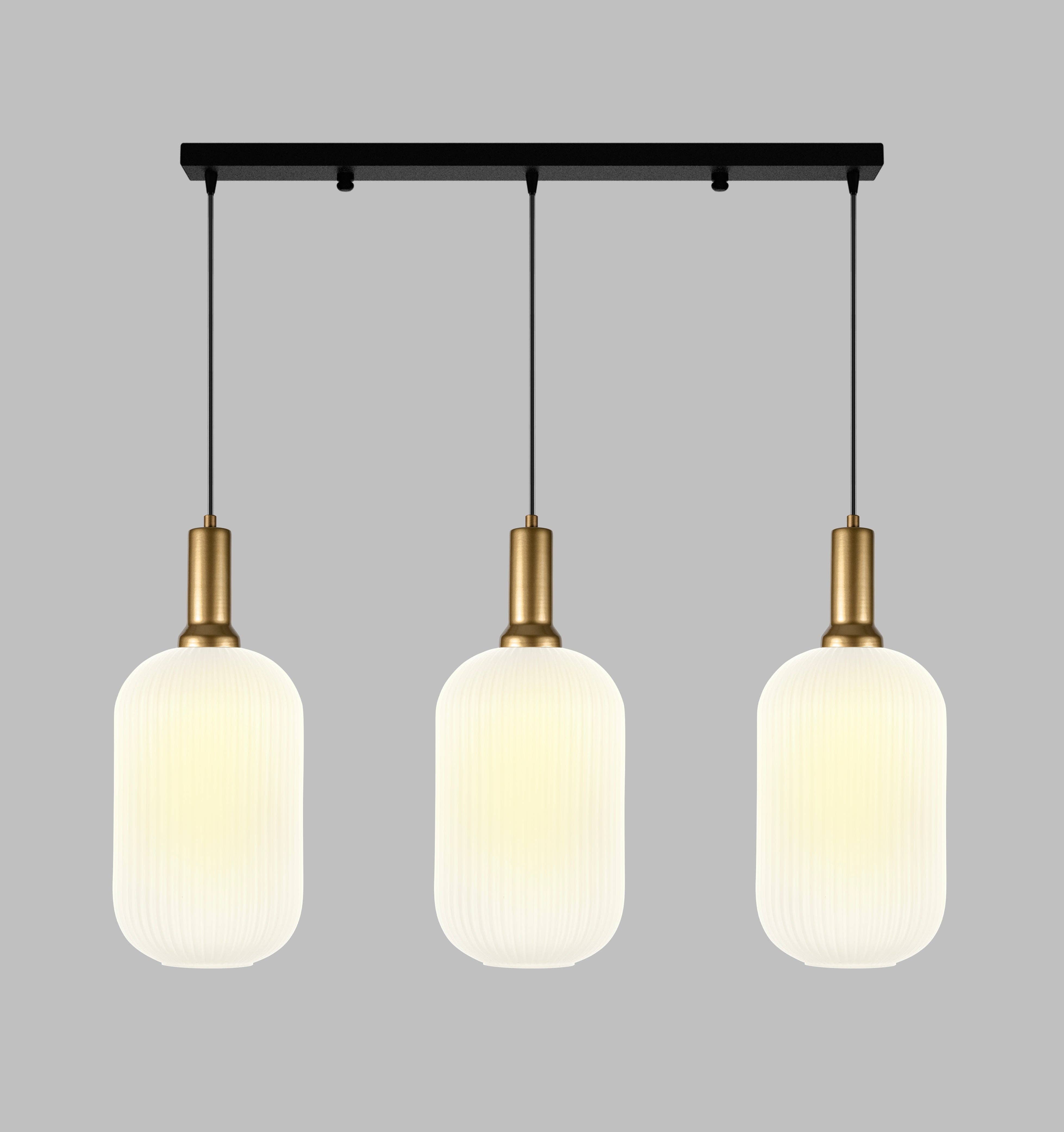 Eclipse Lighting - Wholesale Chandelier/Hanging Light - Linear Canopy Ribbed Glass Clear Multi Pendant Lighting Staircase, Custom Ribbed Glass Pendant Lighting, Multi Lighting for Stairwell Long Chandelier15