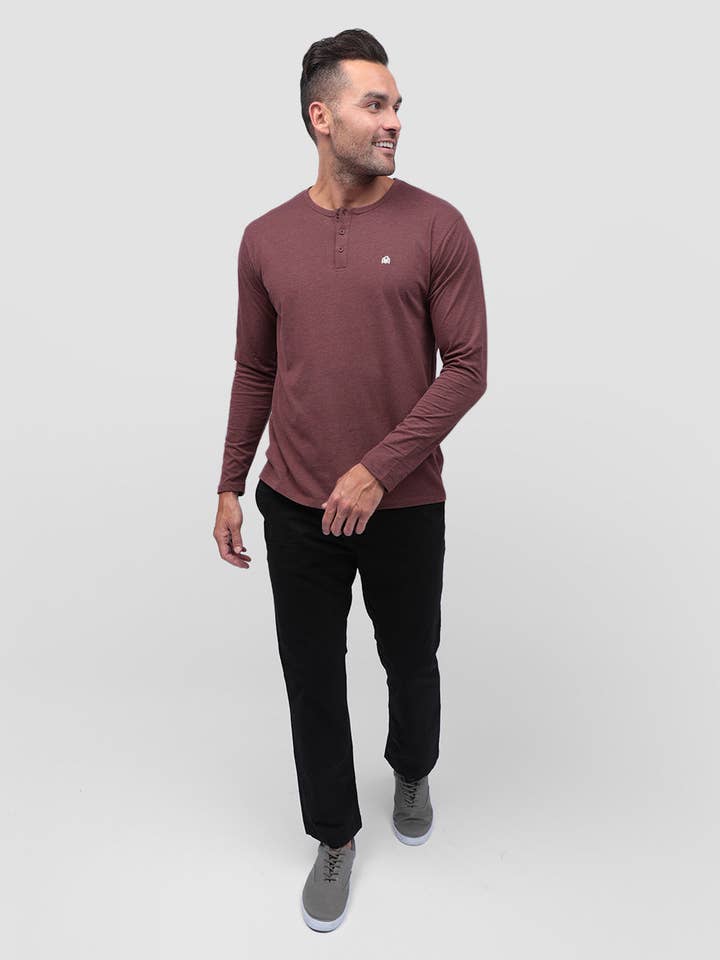 INTO THE AM – Großhandel T-Shirt – Herren – Langarm-Henley-Shirt für Herren (Marke)59