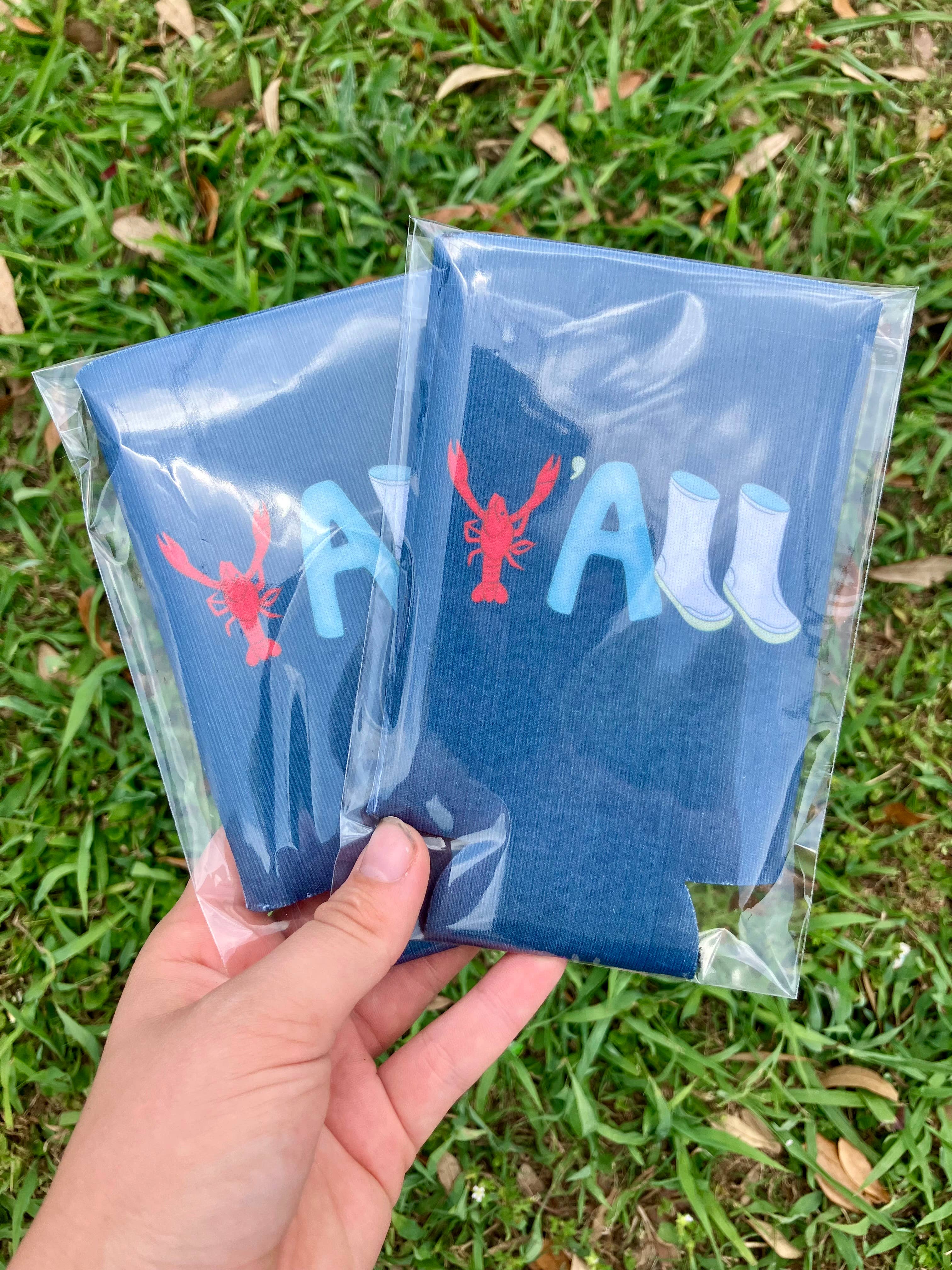 on the Bayou - Wholesale Drink Huggers & Koozies - Y’all crawfish season can koozies4