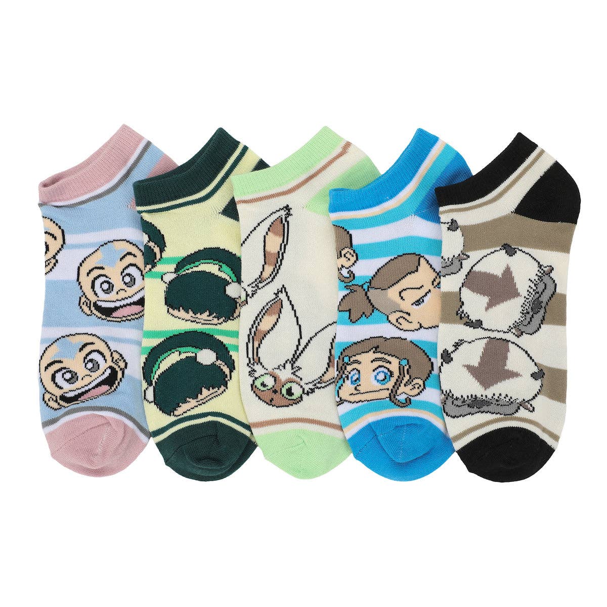 Bioworld Merchandising - Wholesale Socks - Women's - Avatar 5-Pack of Womens Ankle Socks0