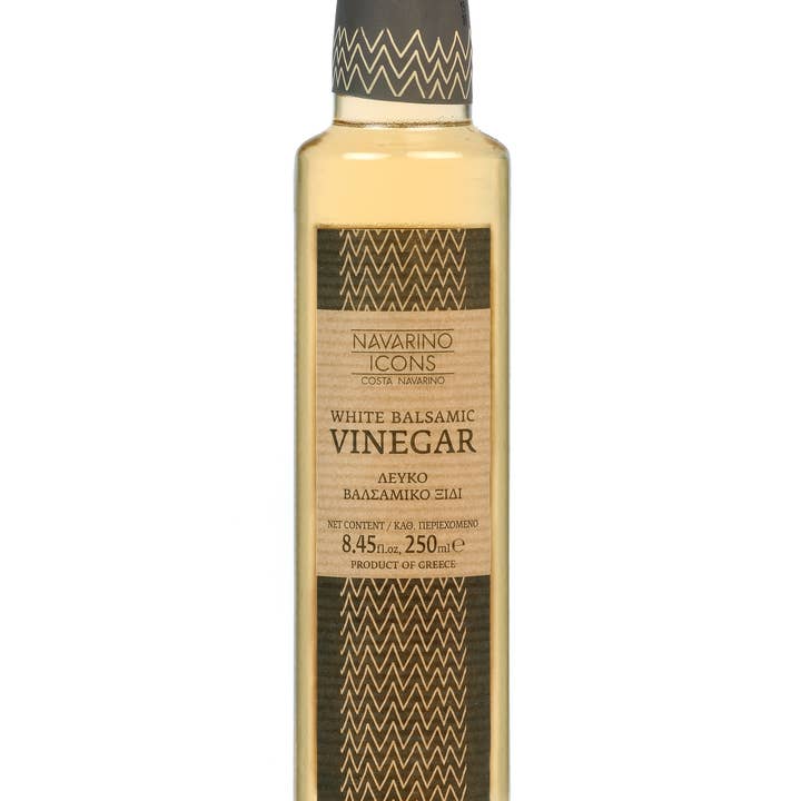 Navarino Icons White Balsamic Vinegar for wholesale by Hellenic Farms
