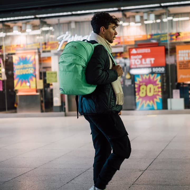 Lucent Green Rucksack for wholesale by Arma-mi