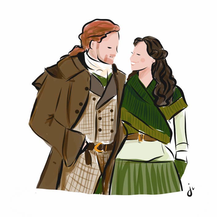 Outlander Art Print for wholesale by Jennifer Vallez